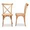 Baxton Studio Tartan Mid-Century Brown Woven Rattan and Wood Dining Chair Set(2PC) PR 195-2PC-12390-ZORO - alternate 3